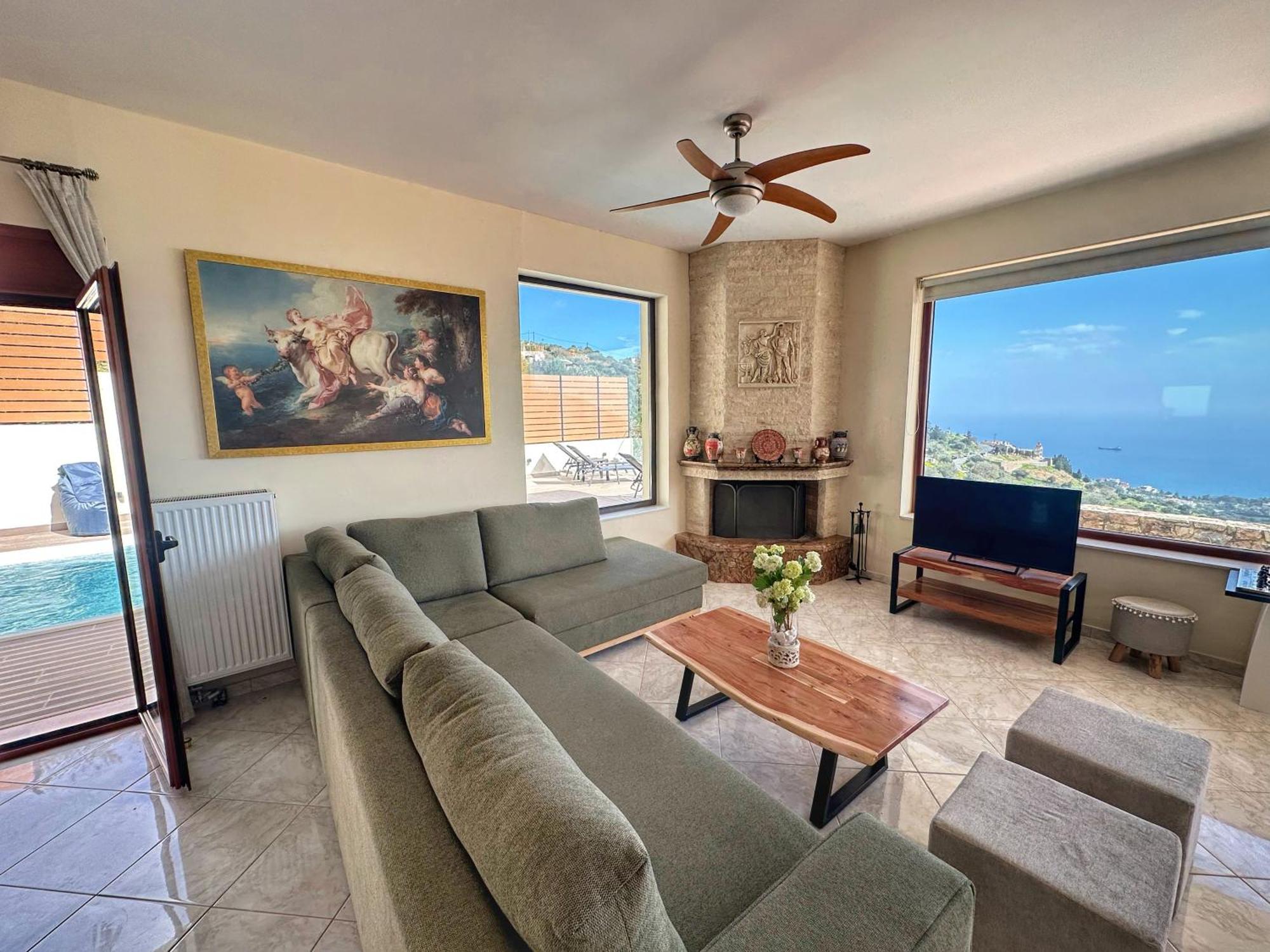 Villa Balcony, Cozy Villa With Amazing View Ροδιά Εξωτερικό φωτογραφία